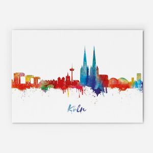 Köln und Leinwandbilder Kaufen poster skyline Leinwand köln | | Skyline
